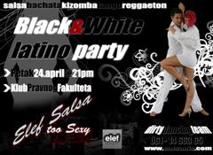 Black & White salsa žurka za rođendan Elefa