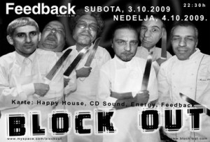 Koncert grupe Block Out u Nisu, klub Feedback